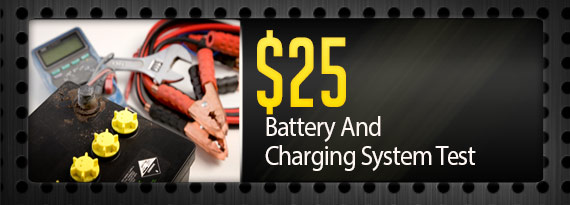 $25 Battery And Charging System Test